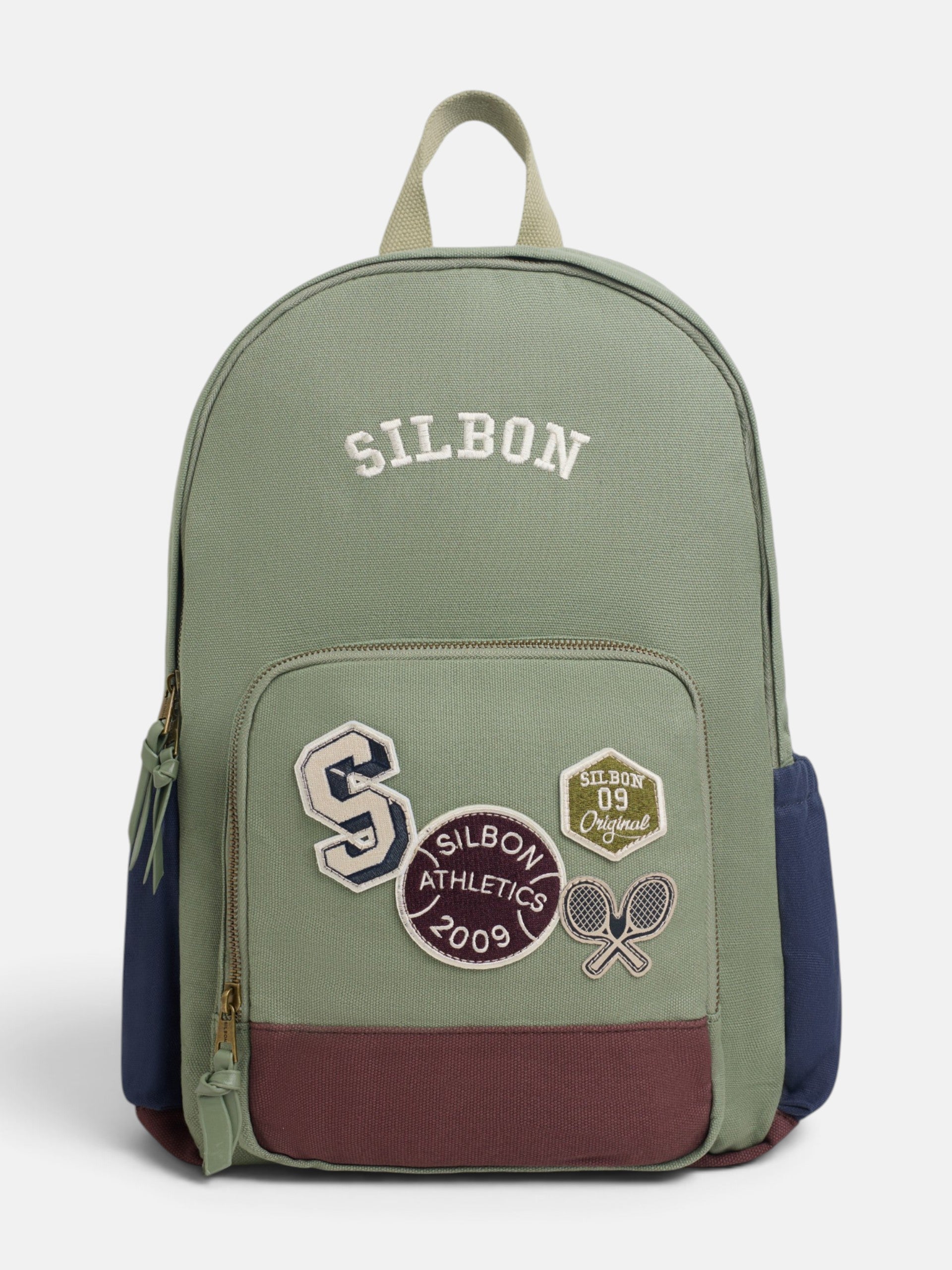 Mochila parches verde