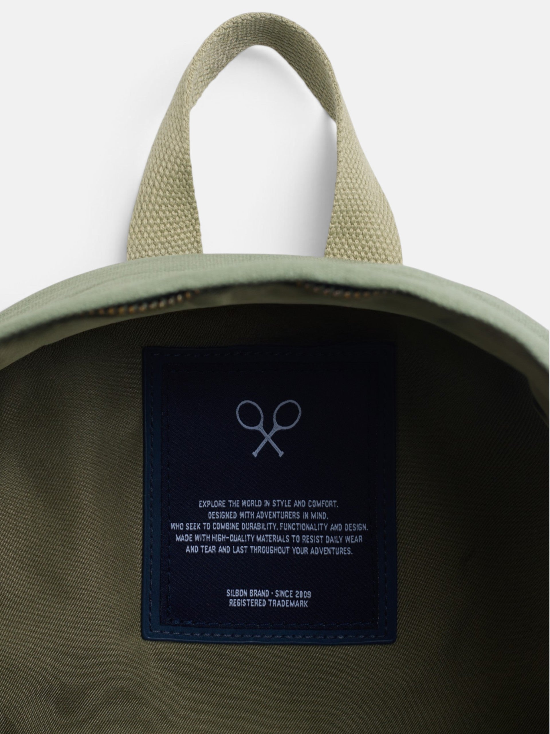 Mochila parches verde