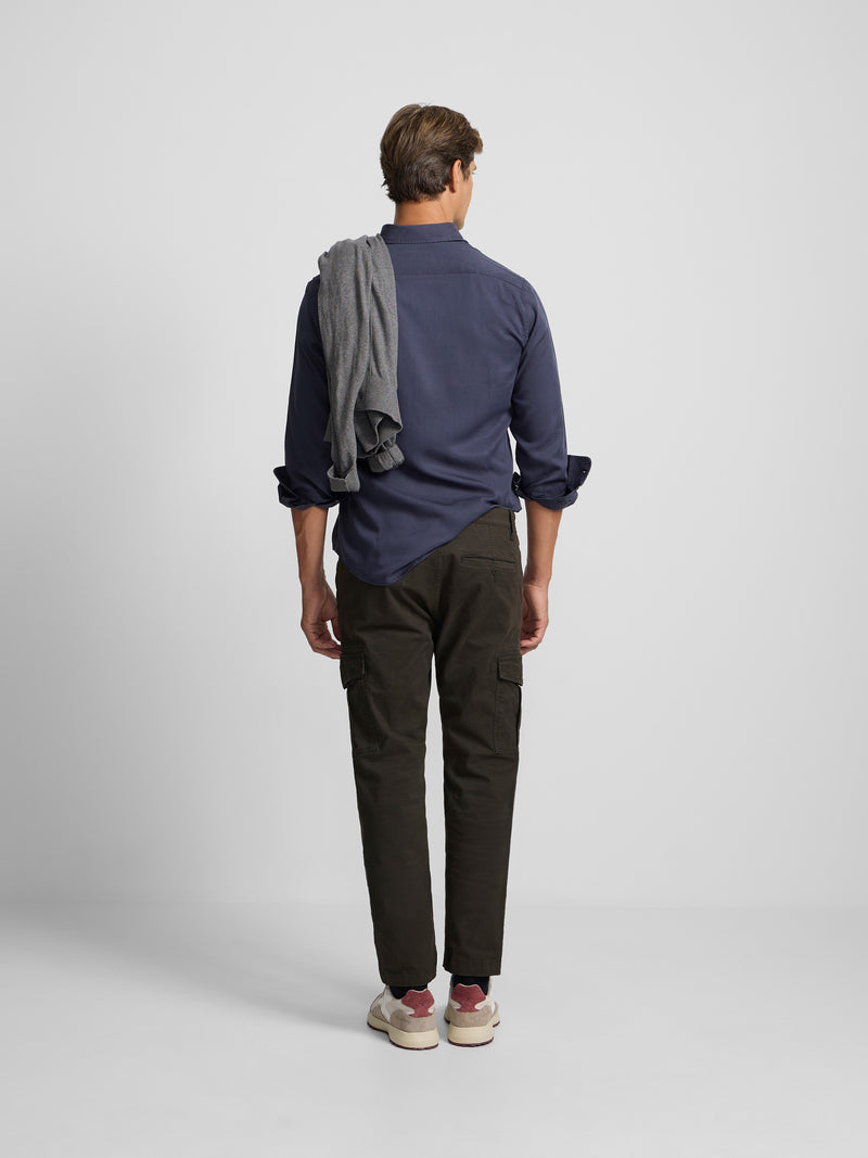 Soft navy sport shirt