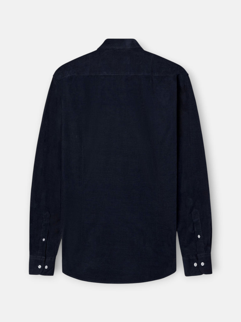 Camisa sport pana bolsillos marino