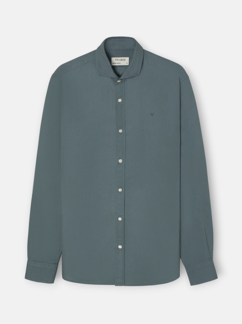 Camisa sport espiga verde medio