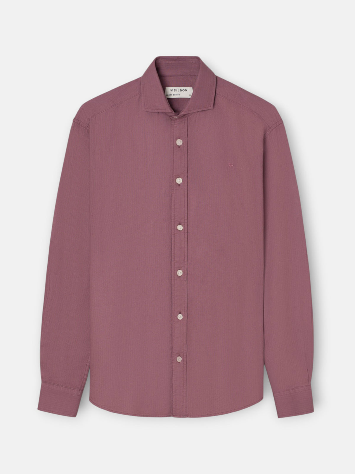 Camisa sport espiga burdeos