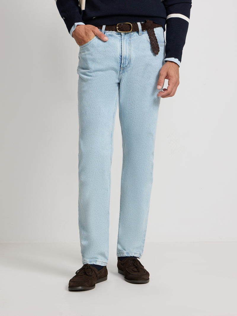 Pantalon jeans style azul claro