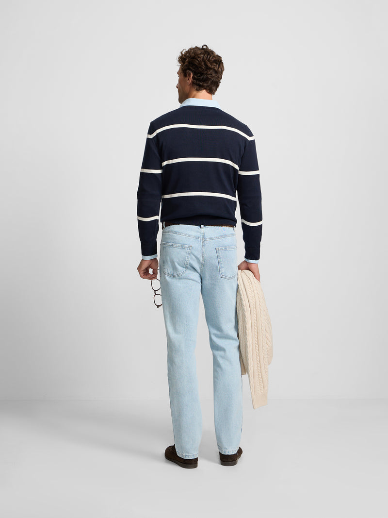 Pantalon jeans style azul claro