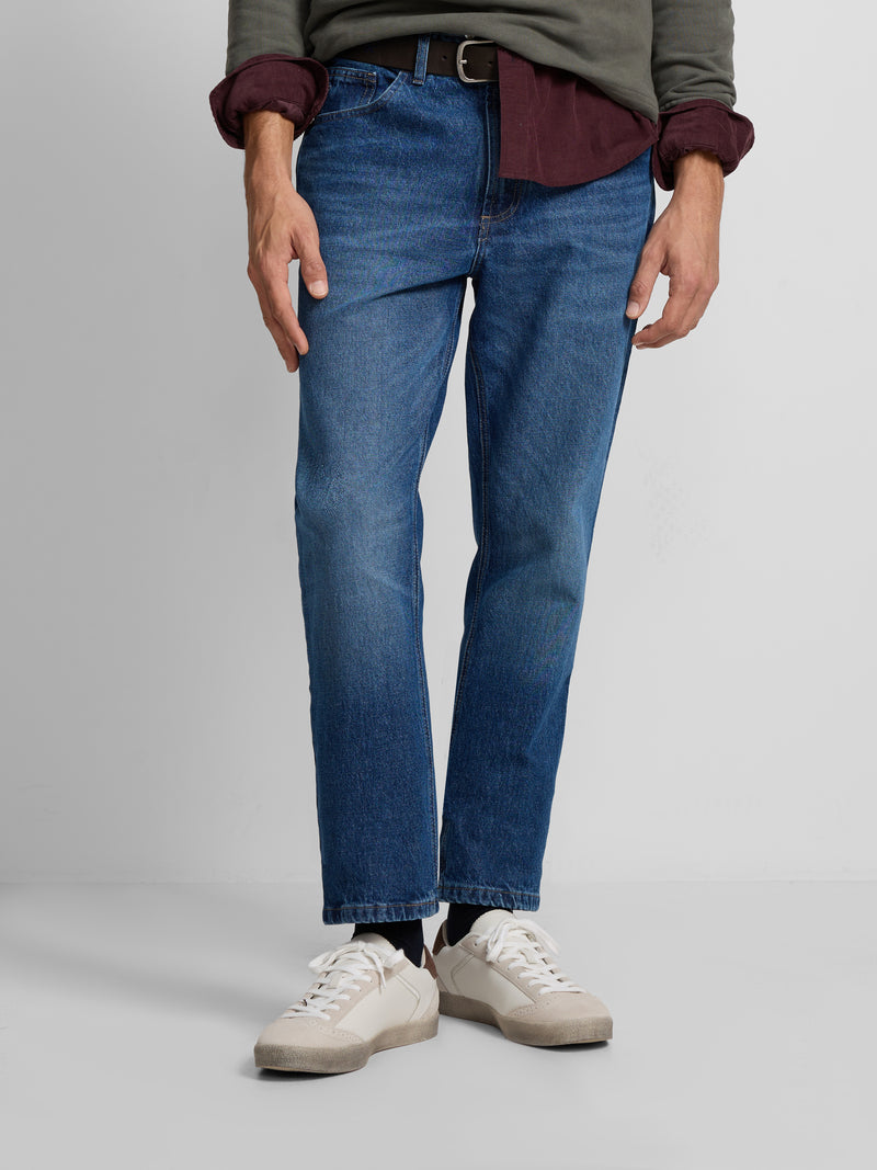 Pantalon jeans style azul medio