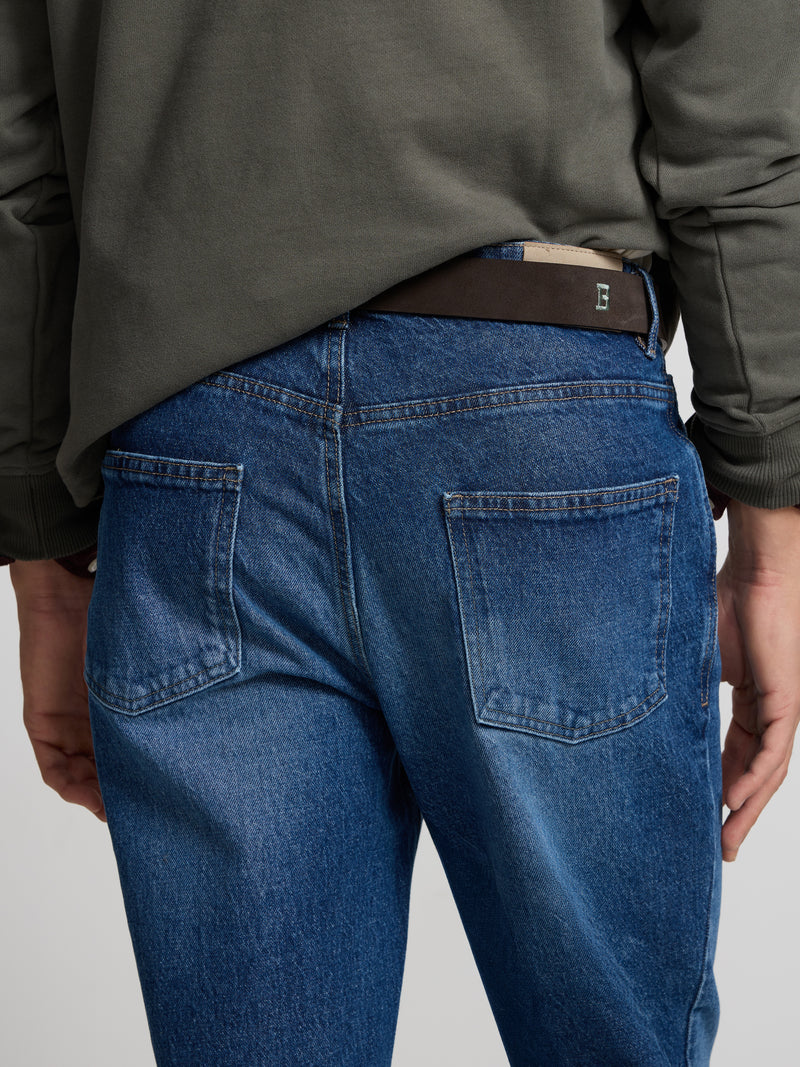 Pantalon jeans style azul medio