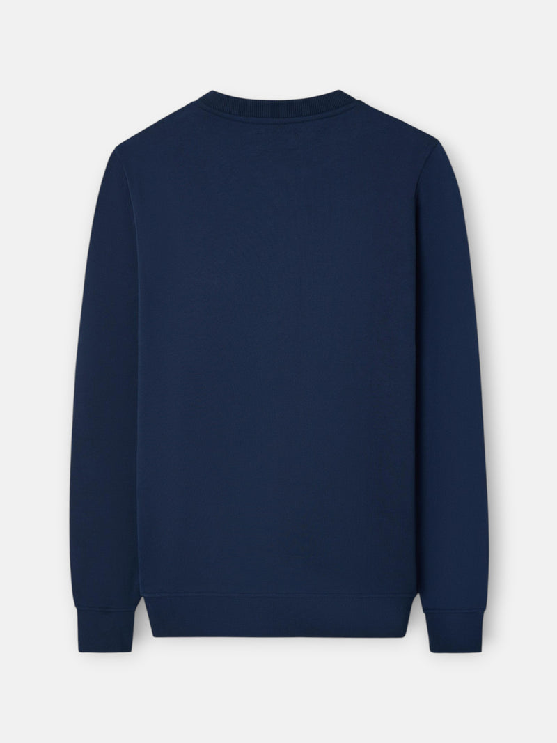 Silbon navy blue flock sweatshirt