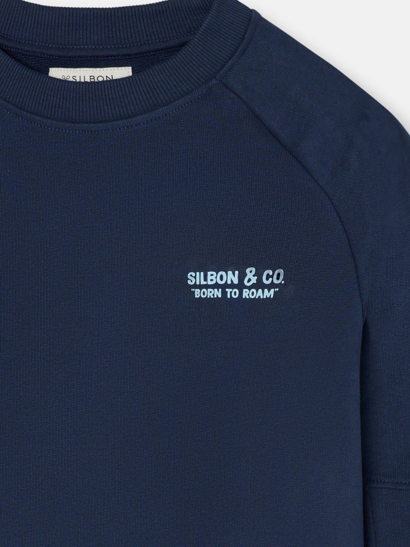 Sudadera ranglan free nomad azul marino