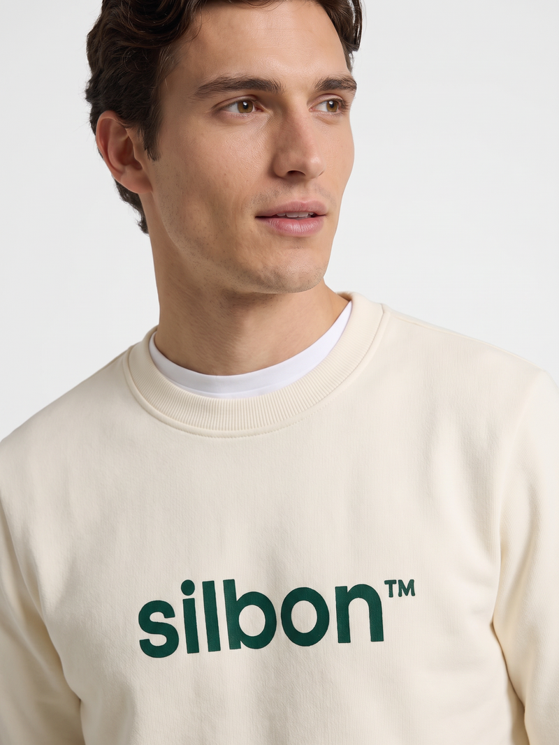 Sweatshirt Silbon flock creme