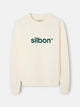 Sudadera Silbon flock crema