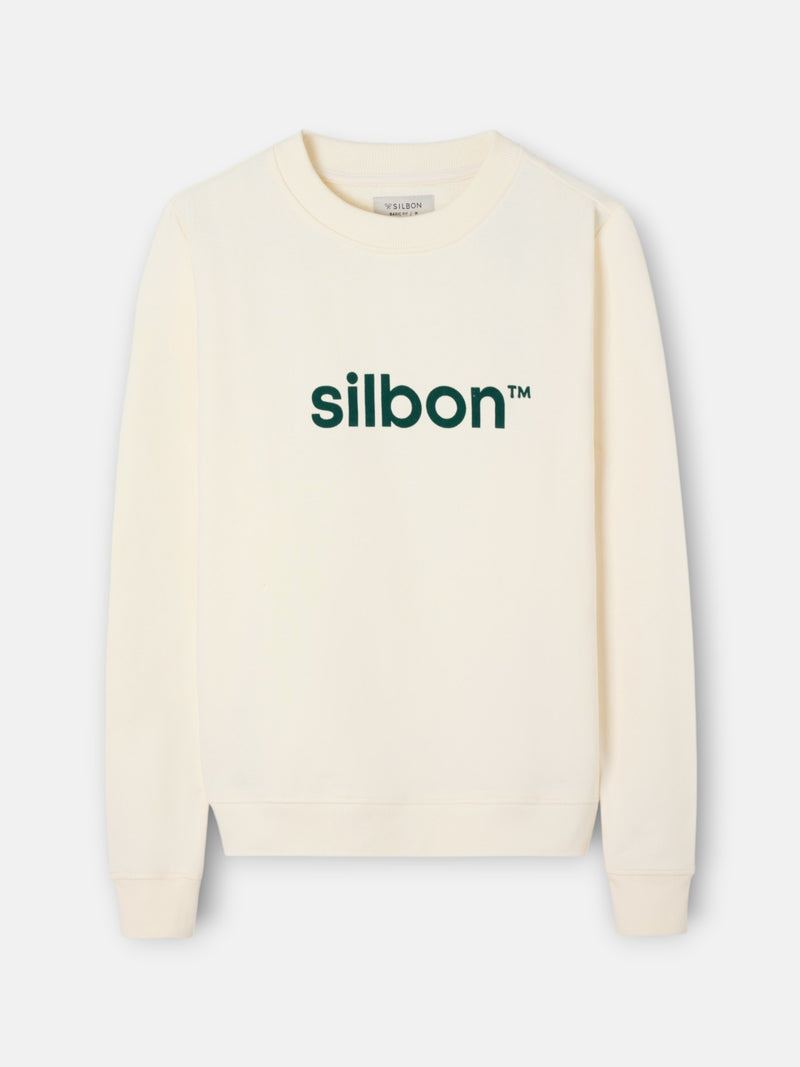 Sweatshirt Silbon flock creme