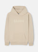 Sudadera capucha cuerda beige