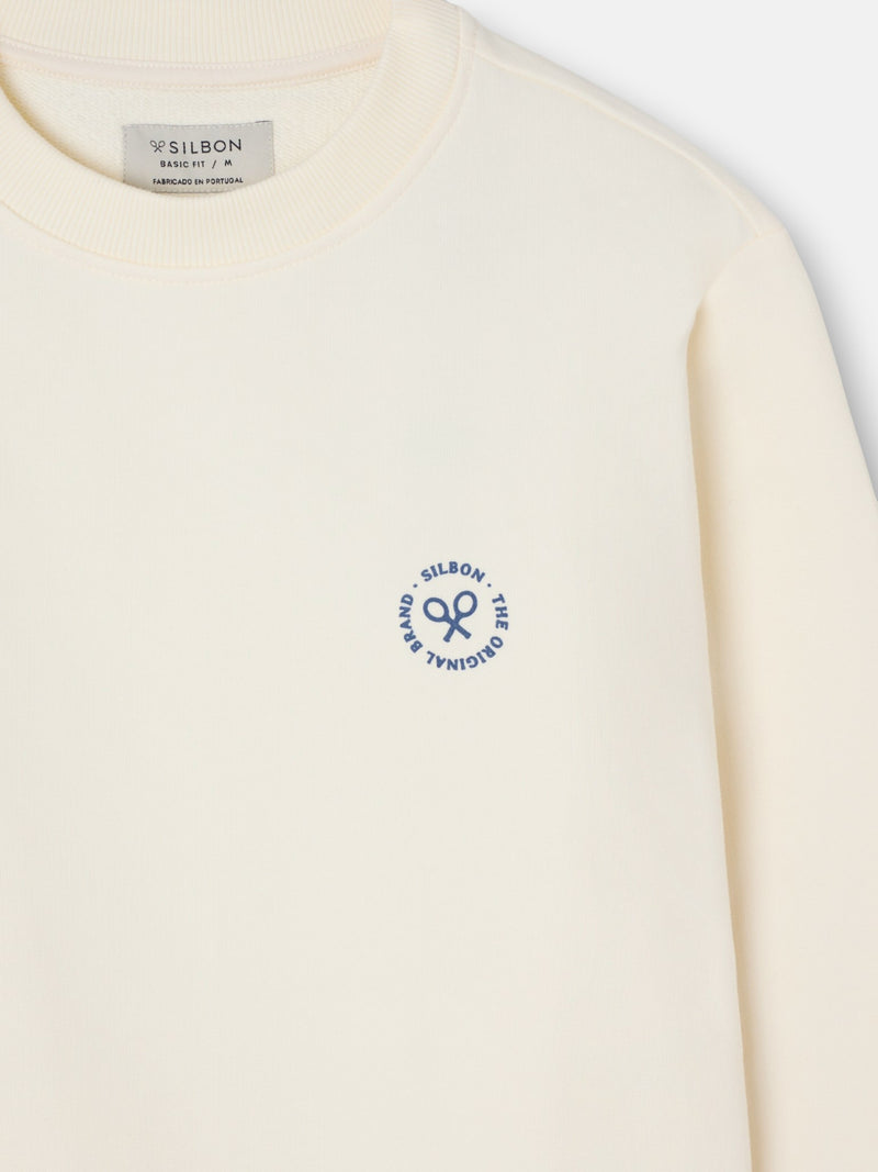 Sudadera traveller club crema