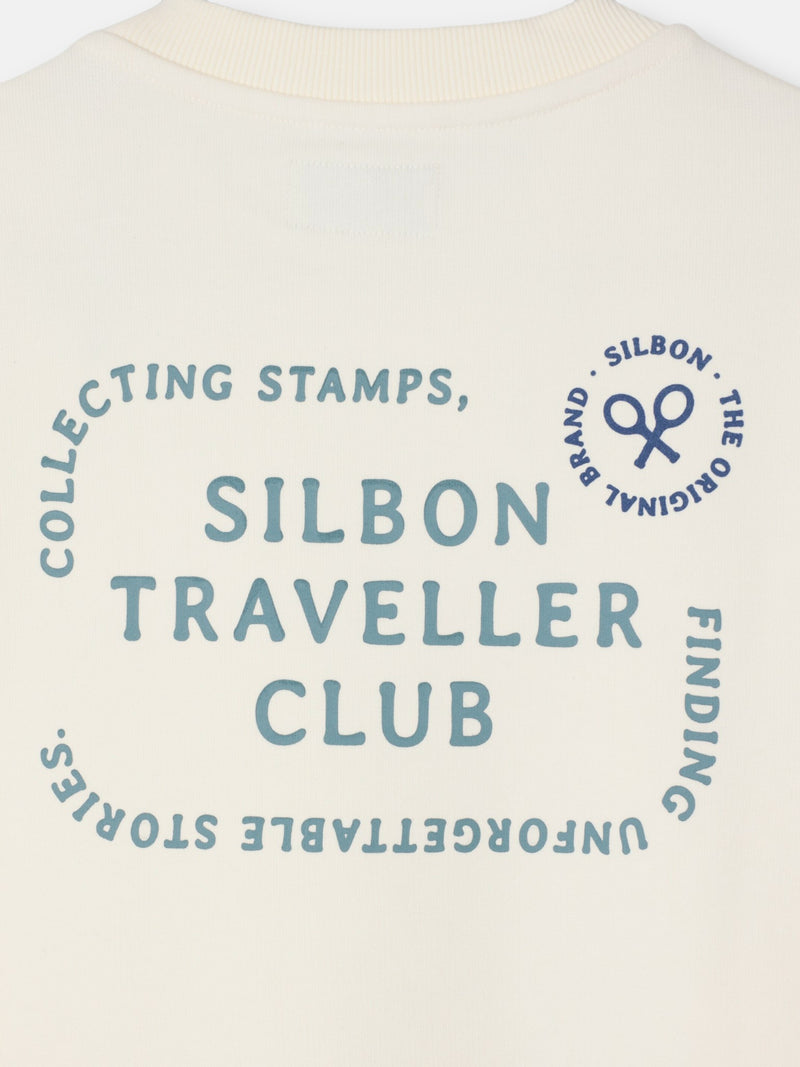 Sudadera traveller club crema