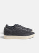 Navy blue suede casual sneaker