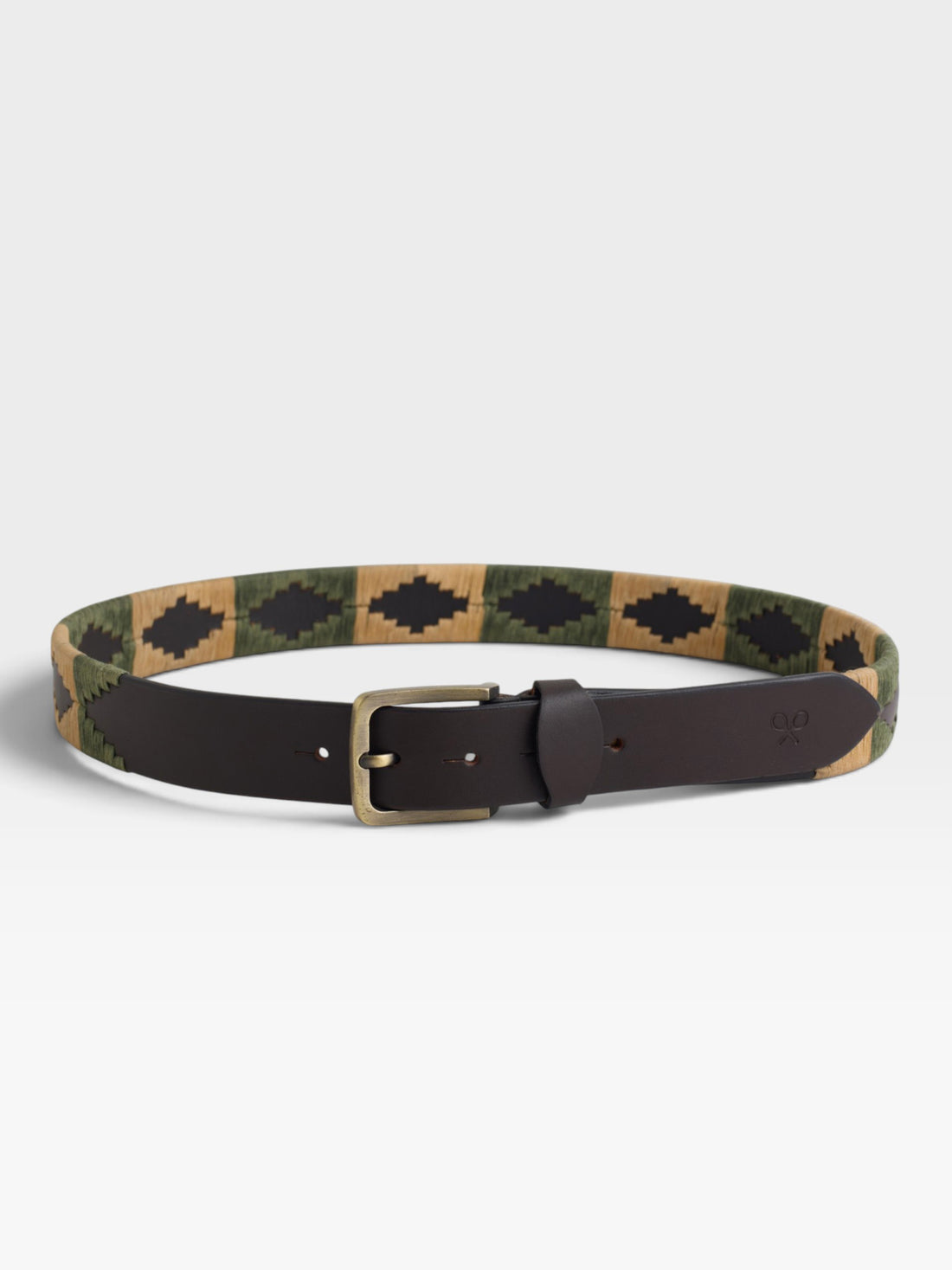 Cinturon piel argentino verde