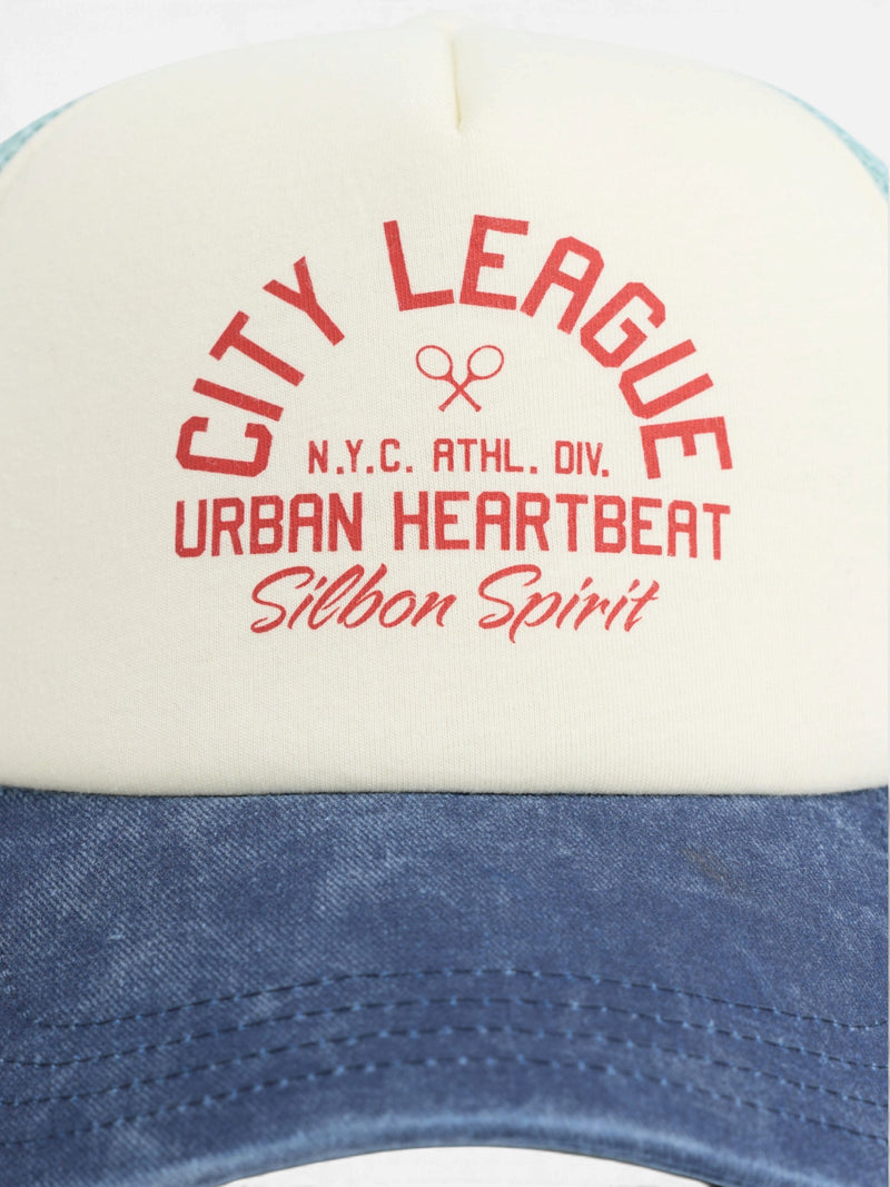 Gorra trucker city league azul