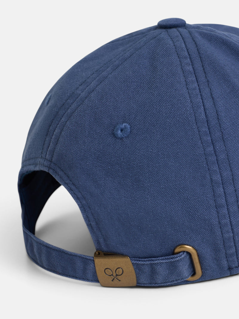Navy blue cap with embroidered rackets