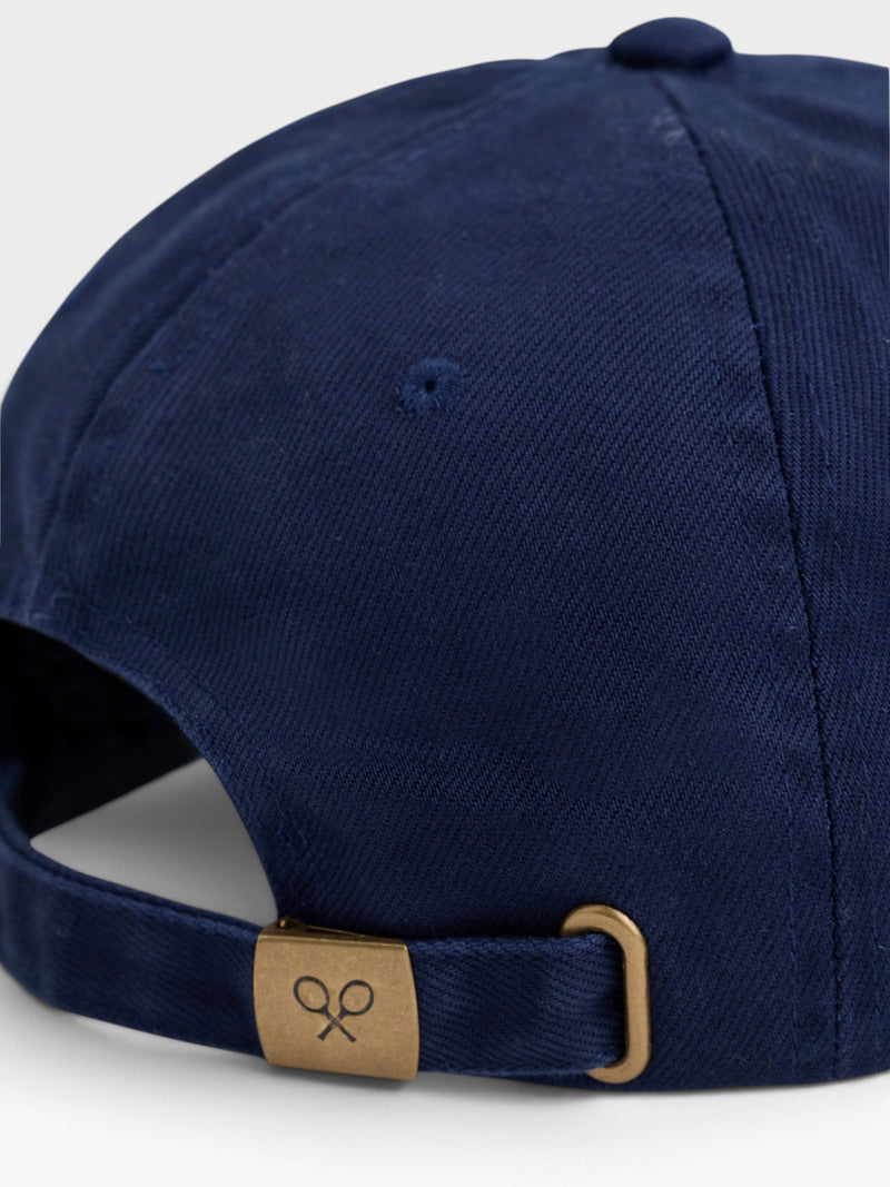 Gorra raqueta relieve azul marino