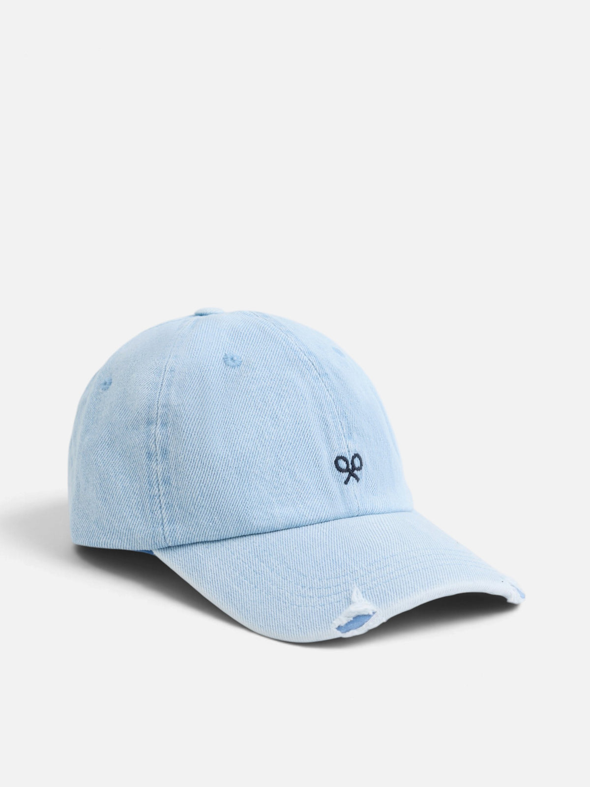 Gorra raquetas bordadas denim