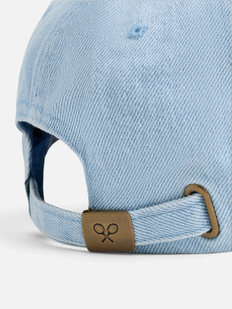 Gorra raquetas bordadas denim