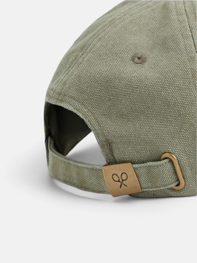 Gorra silbon desgastada verde