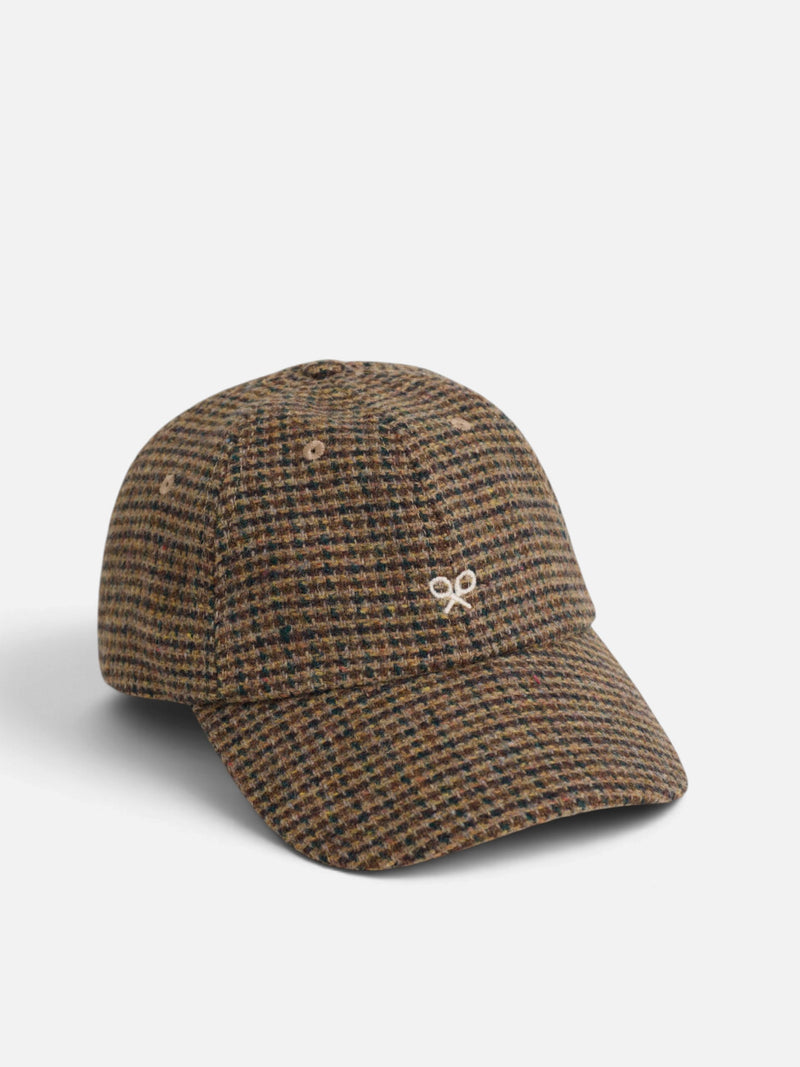 Gorra tweed marron