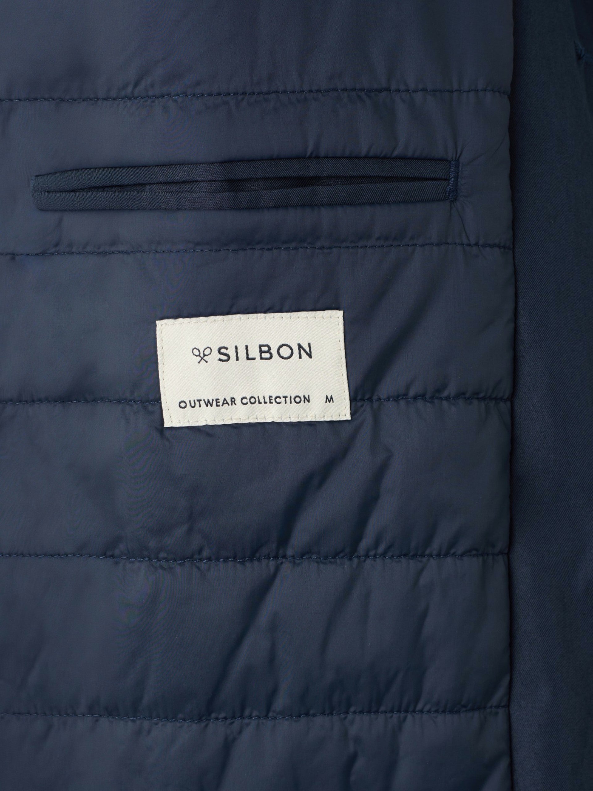 Gabardina corta azul marino
