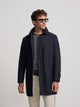 Trench-coat court bleu marine