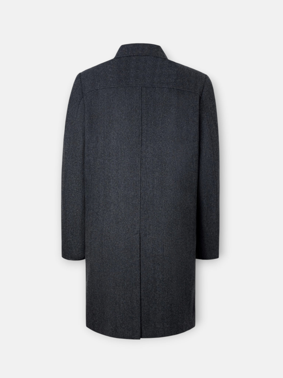 Abrigo recto espiga gris