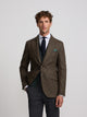 Blazer pied-de-poule verde