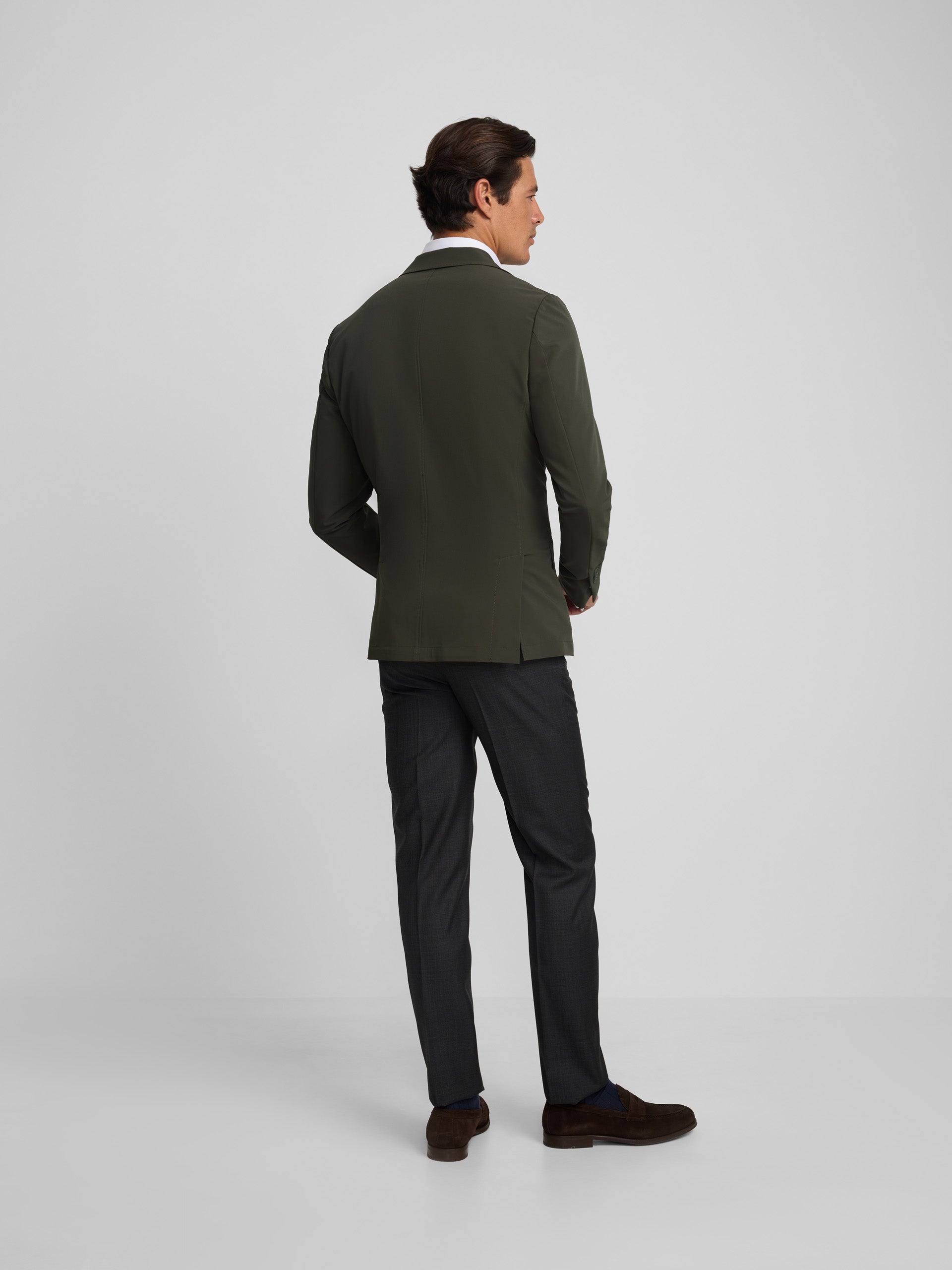 Green technical blazer