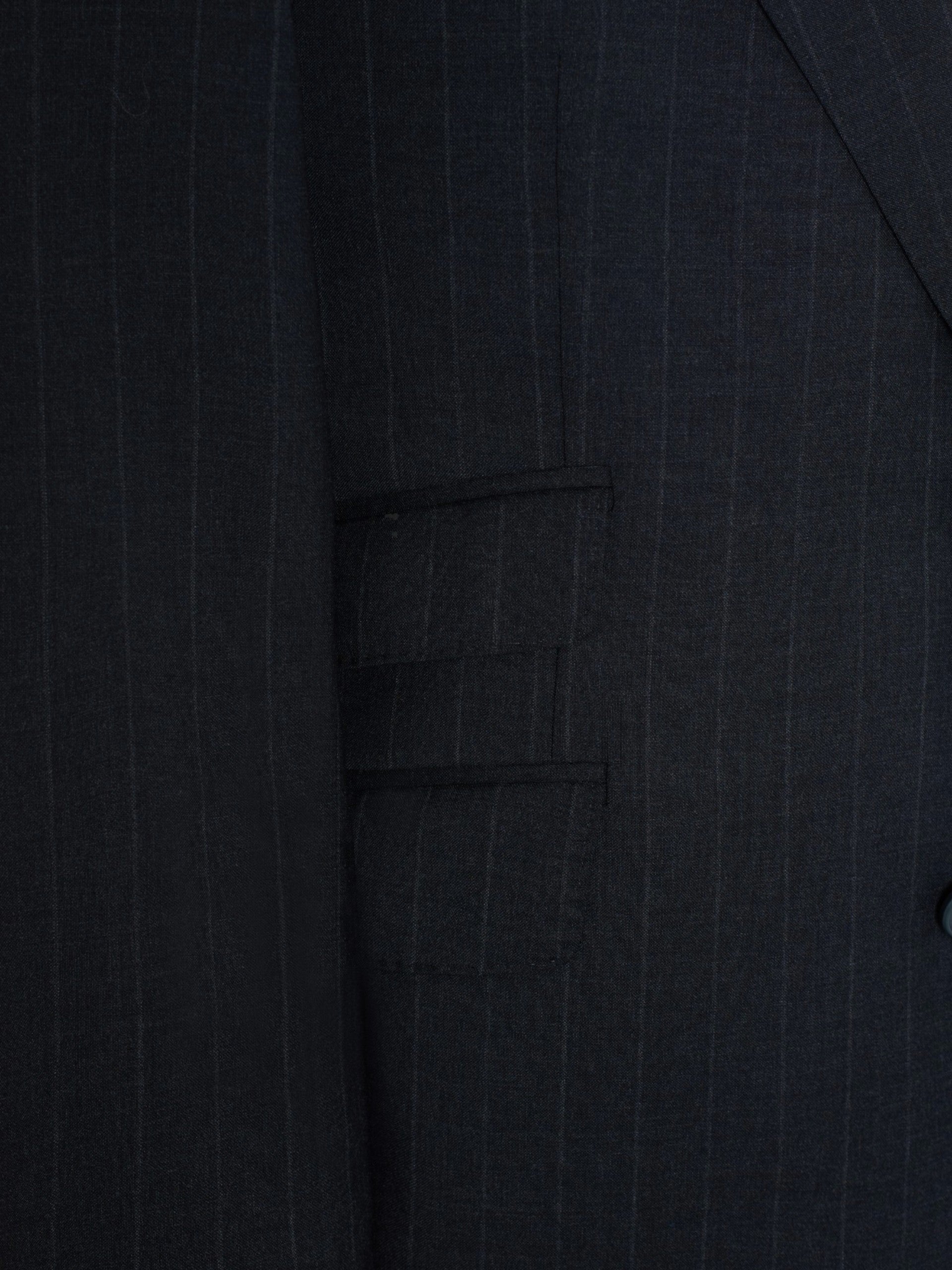 Americana traje raya diplomatica gris