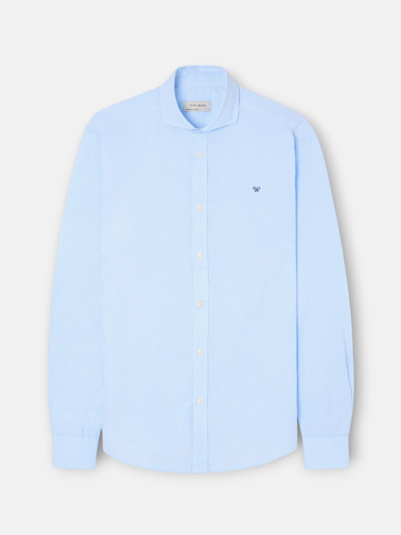 Camisa sport classic cuadro azul