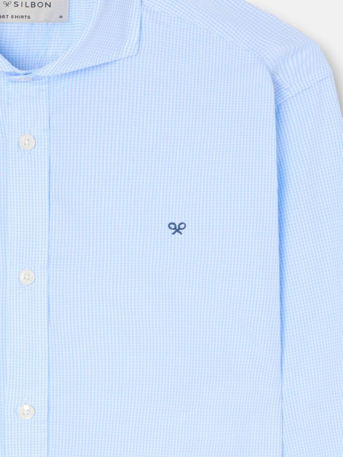 Camisa sport classic cuadro azul
