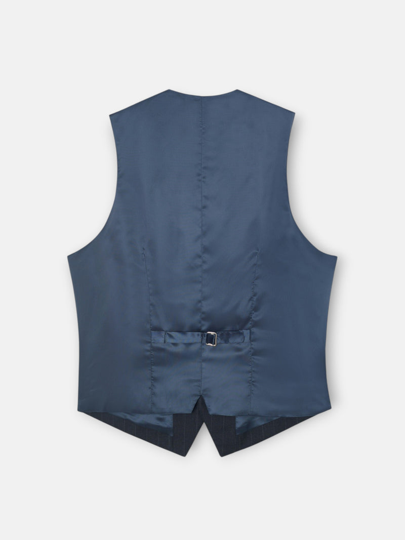 Chaleco traje raya diplomatica gris