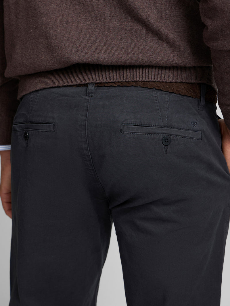 Pantalon sport chino pinza azul marino