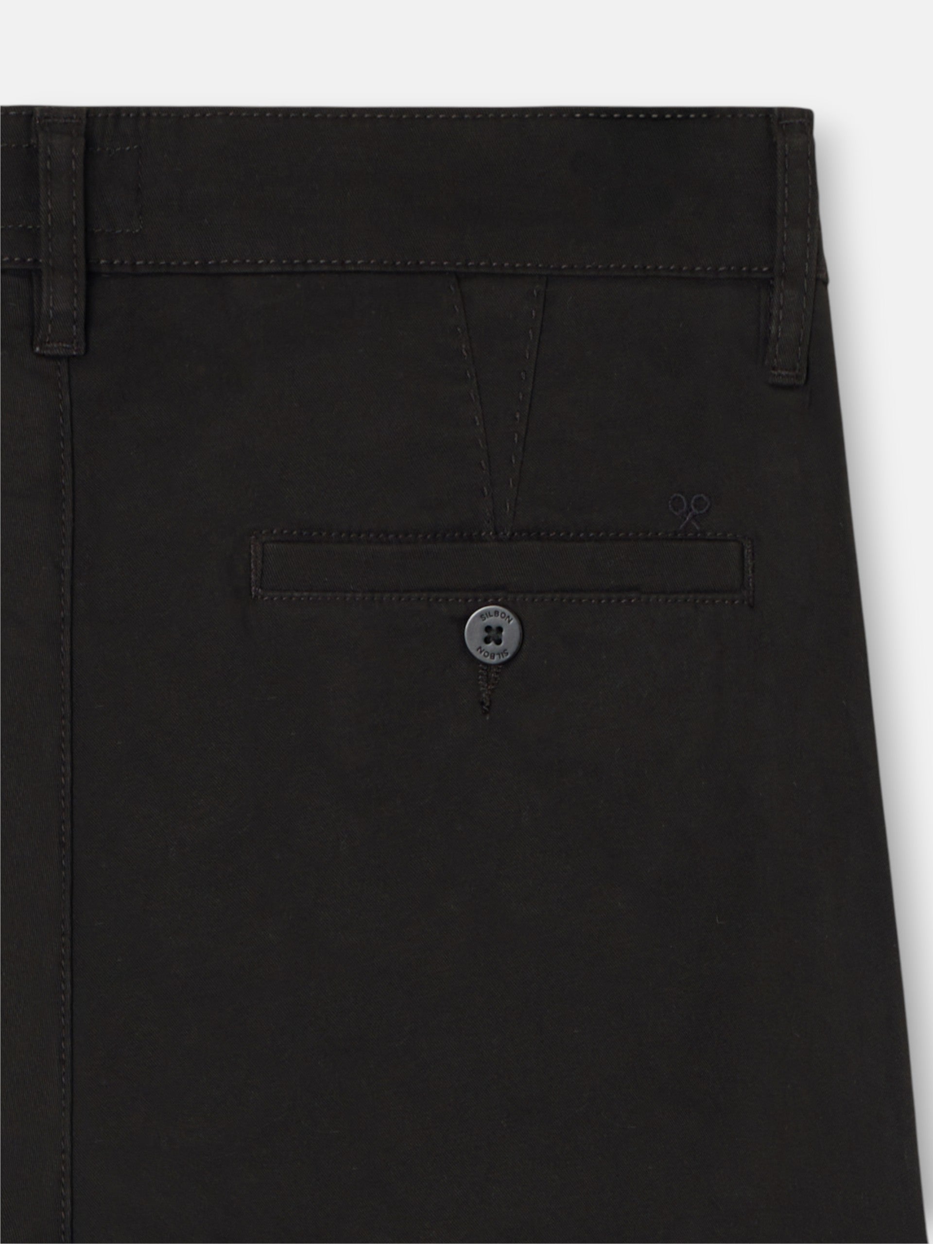 Pantalon sport chino pinza marron