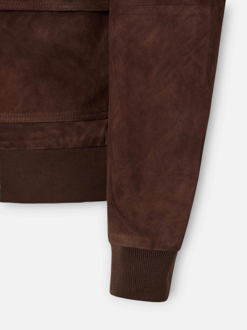 Harrington Unique brown leather jacket
