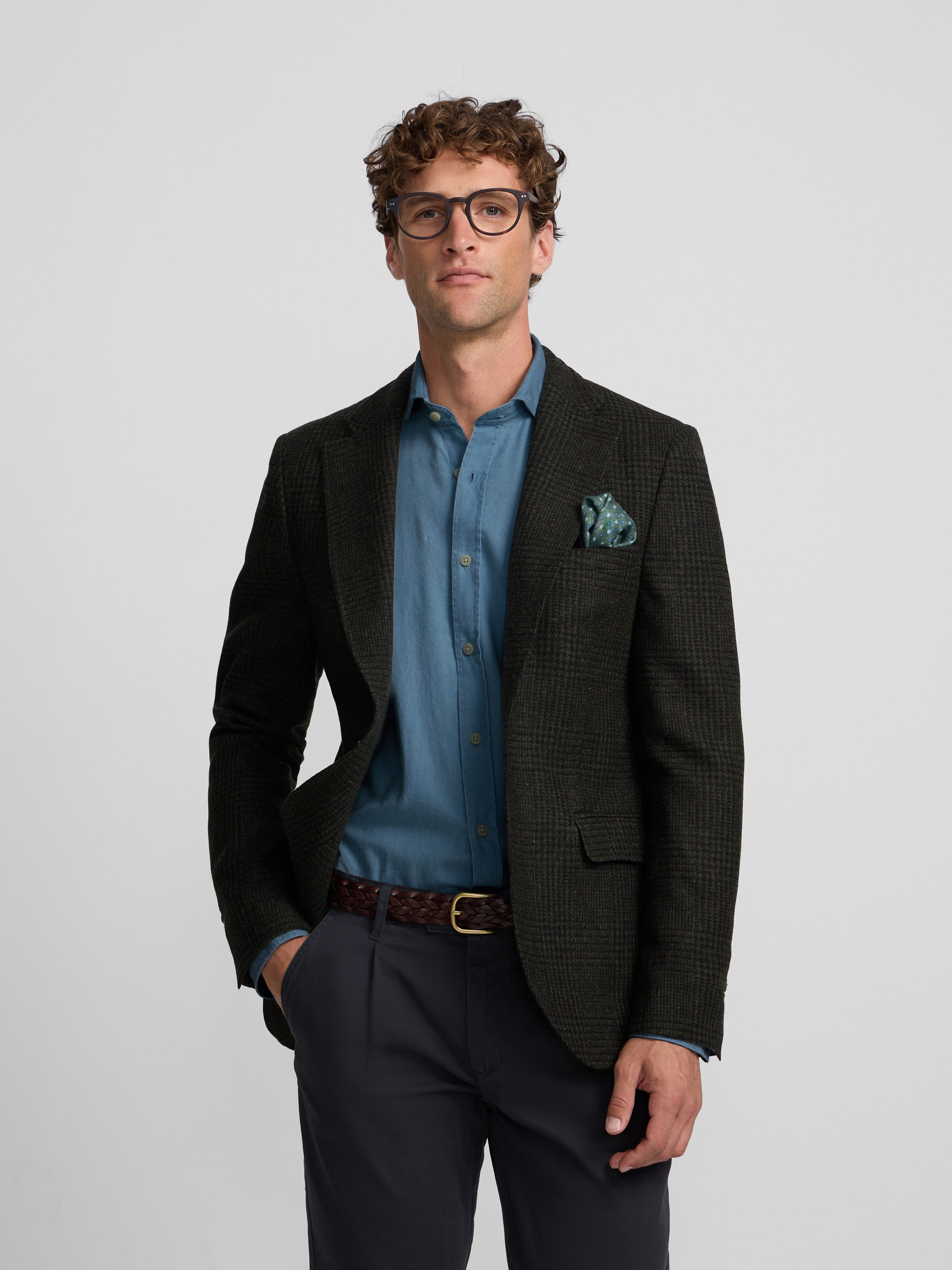 Veste prince de Galles verte