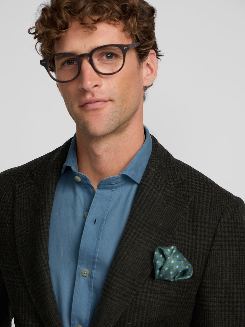 Blazer príncipe de Gales verde