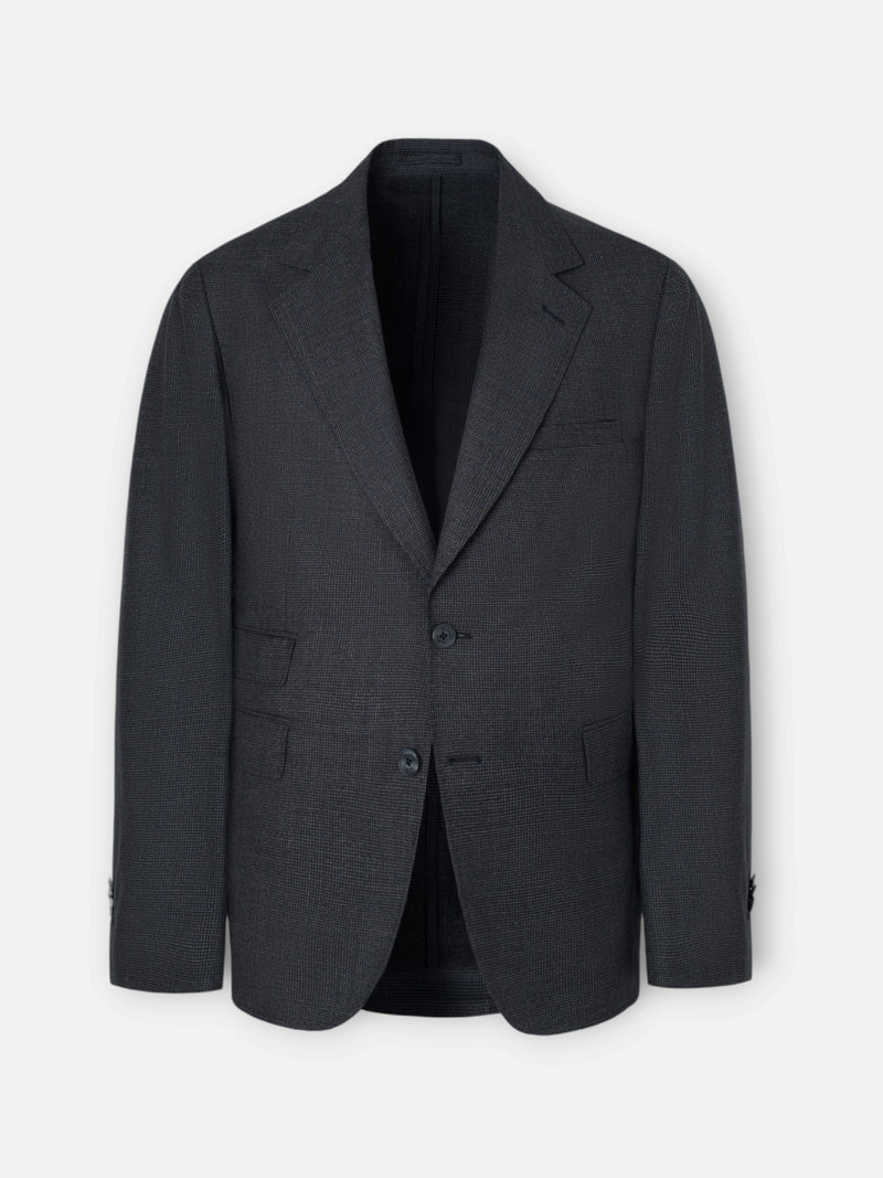 Unique houndstooth grey suit jacket