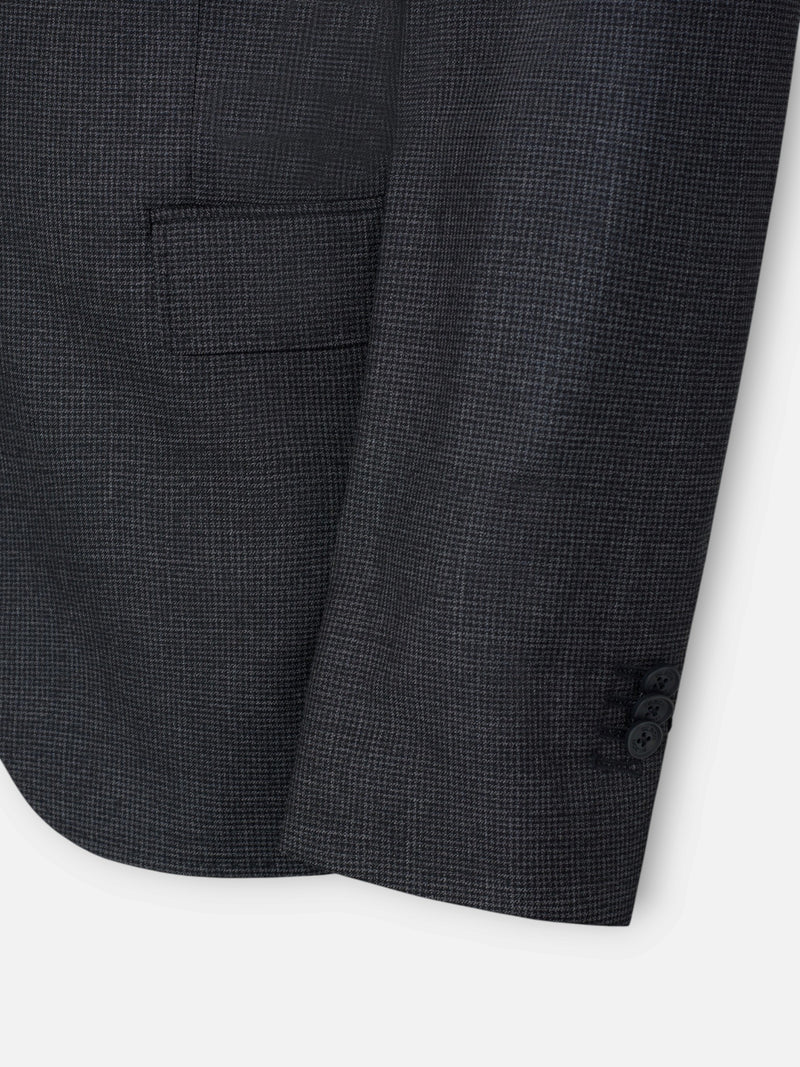 Unique houndstooth grey suit jacket