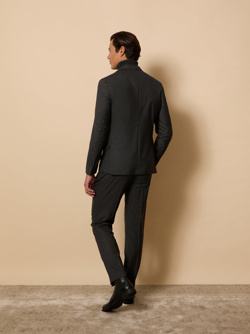 Unique houndstooth grey suit jacket