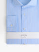 Camisa vestir rayas anchas celeste
