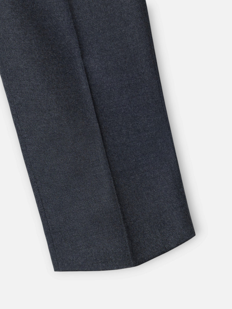 Plain grey pleated unique trousers