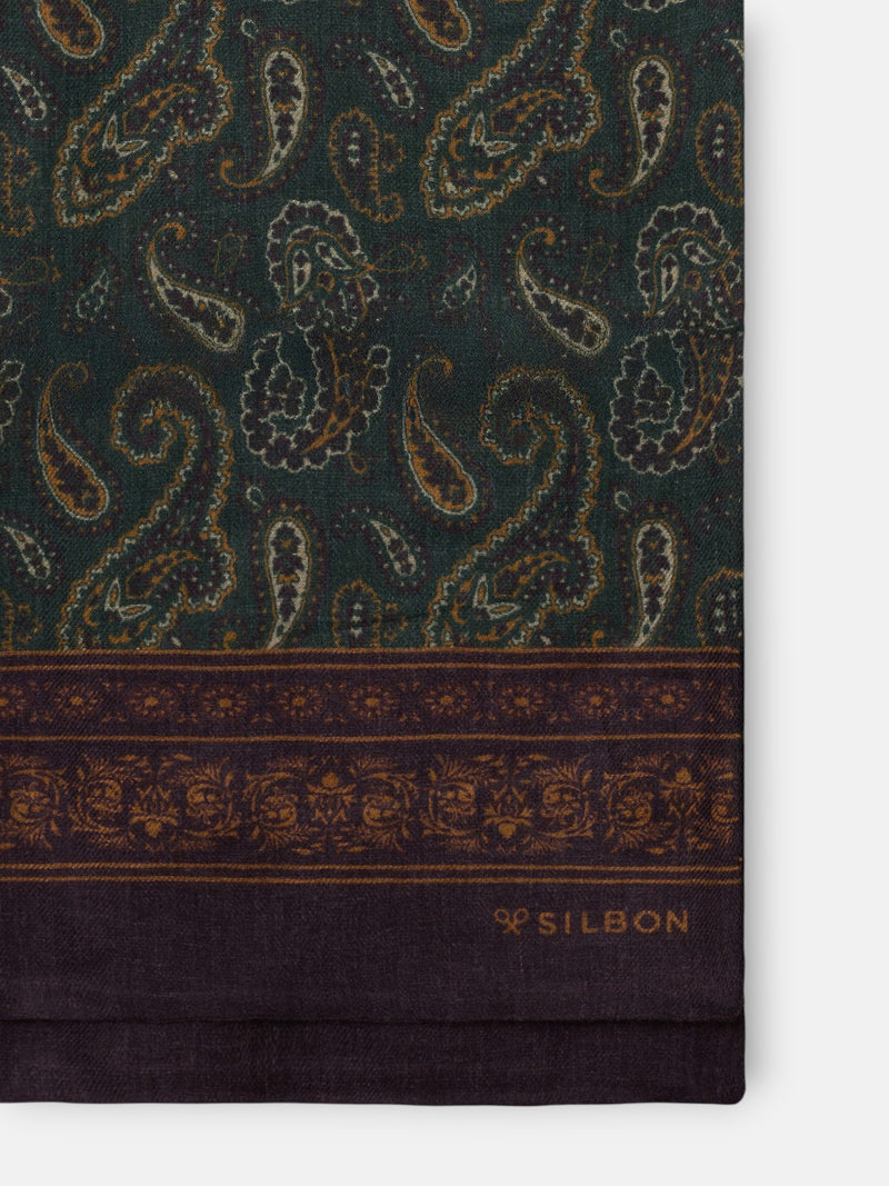 Foulard paisley verde