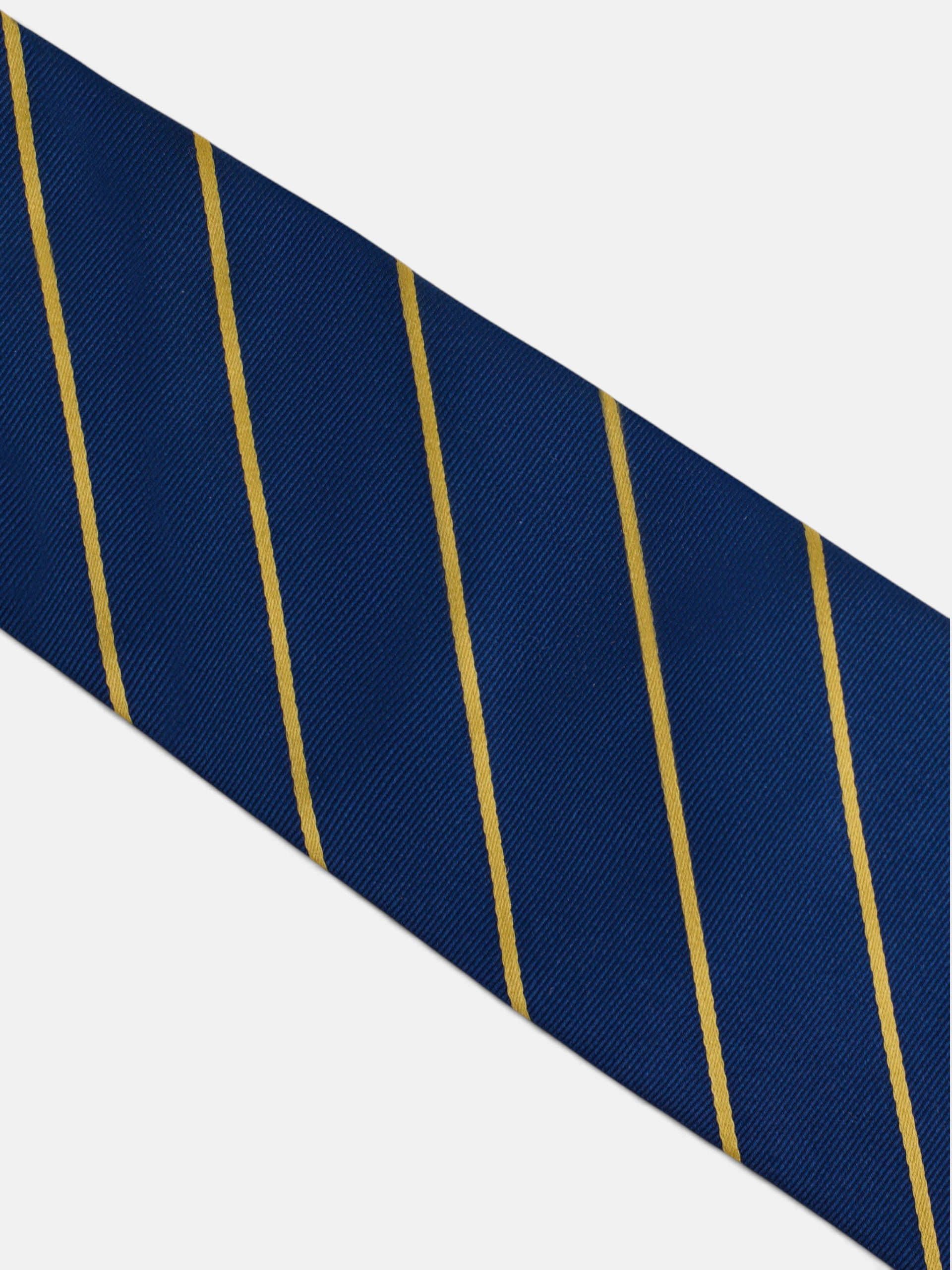 Corbata raya media azul marino