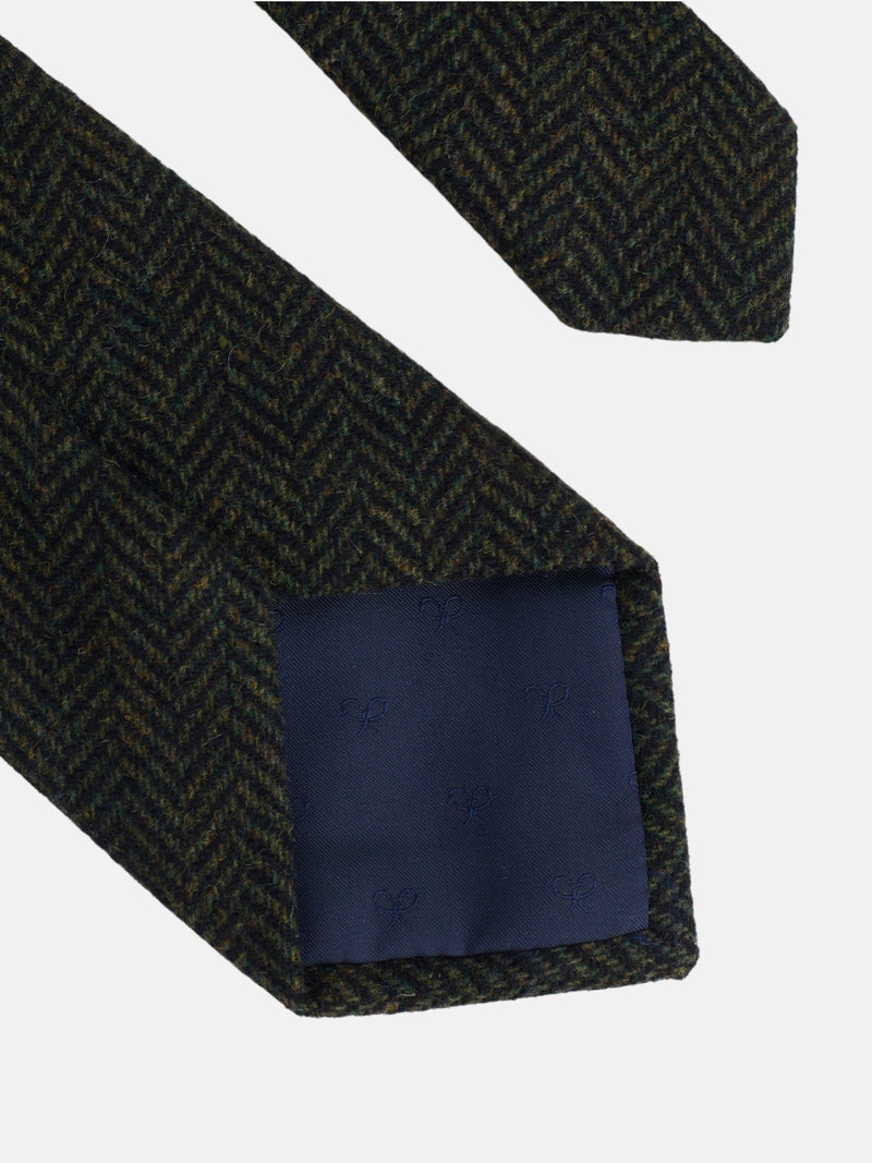 Corbata espiga verde