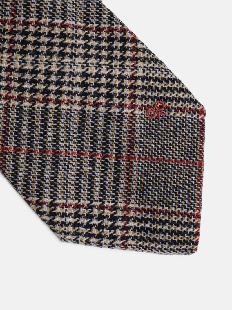 Corbata príncipe de gales marron